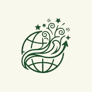 Illustrated globe with flowing lines and stars suggests a modern, inclusive approach to shared celebrations.